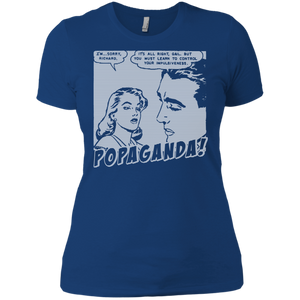 Pop Art Vintage Comics Lichtenstein Style - Popaganda 01 B&W Tee&Tank Lady Pimamour