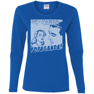 Pop Art Vintage Comics Lichtenstein Style - Popaganda 01 B&W Tee&Tank Lady Pimamour