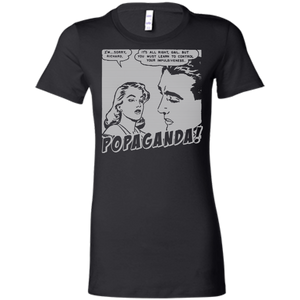 Pop Art Vintage Comics Lichtenstein Style - Popaganda 01 B&W Tee&Tank Lady Pimamour