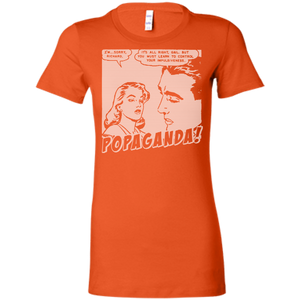 Pop Art Vintage Comics Lichtenstein Style - Popaganda 01 B&W Tee&Tank Lady Pimamour