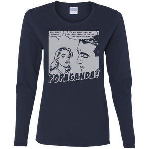 Pop Art Vintage Comics Lichtenstein Style - Popaganda 01 B&W Tee&Tank Lady Pimamour