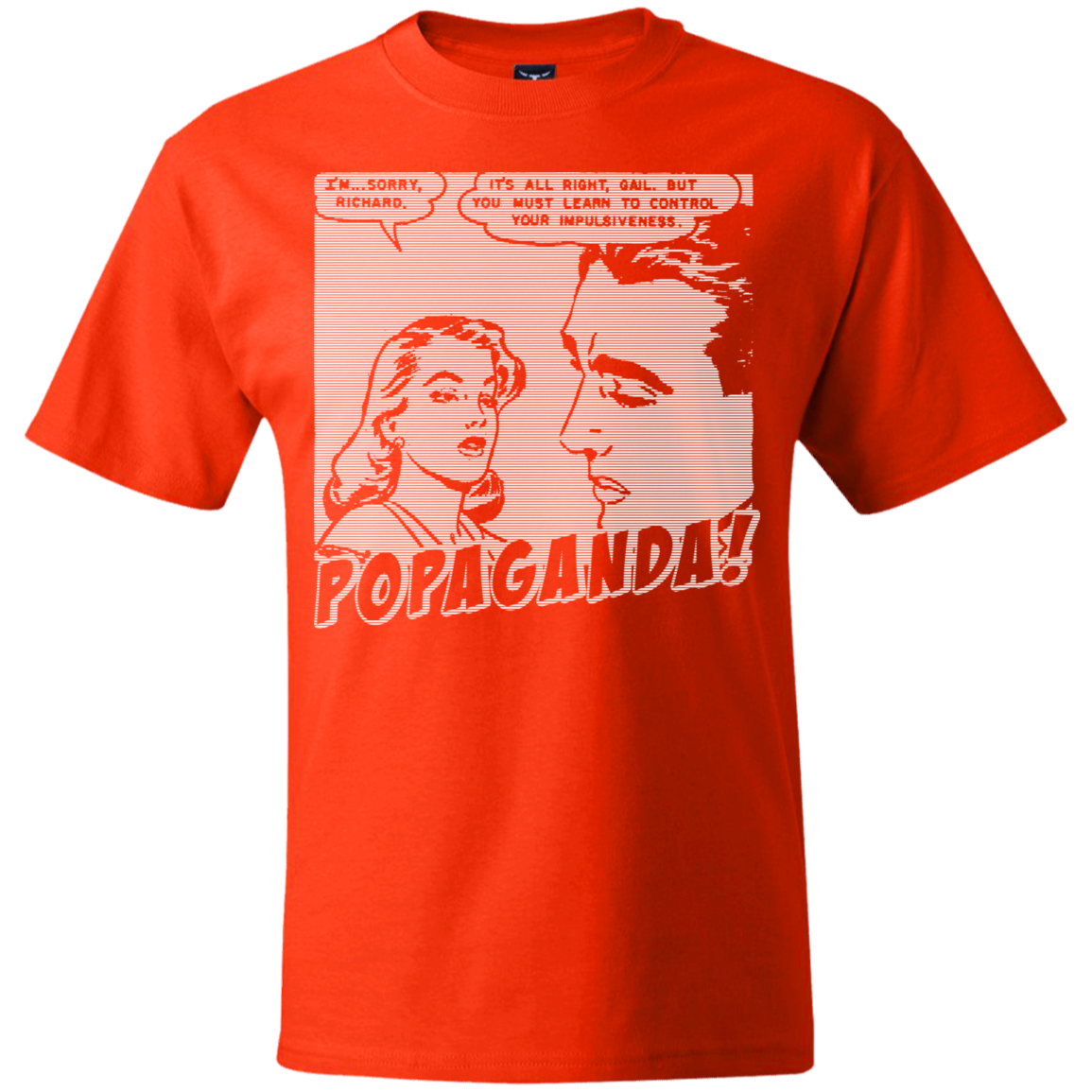 Pop Art Vintage Comics Lichtenstein Style - Popaganda 01 B&W Tee&Tank Men/Unisex Pimamour