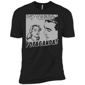 Pop Art Vintage Comics Lichtenstein Style - Popaganda 01 B&W Tee&Tank Men/Unisex Pimamour