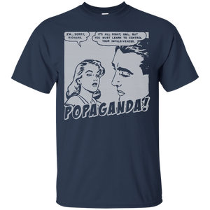Pop Art Vintage Comics Lichtenstein Style - Popaganda 01 B&W Tee&Tank Men/Unisex Pimamour