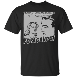 Pop Art Vintage Comics Lichtenstein Style - Popaganda 01 B&W Tee&Tank Men/Unisex Pimamour