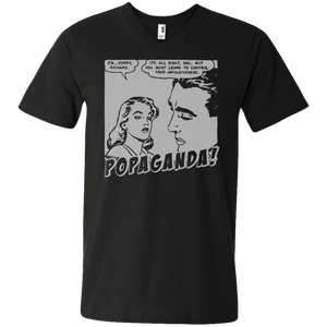 Pop Art Vintage Comics Lichtenstein Style - Popaganda 01 B&W Tee&Tank Men/Unisex Pimamour