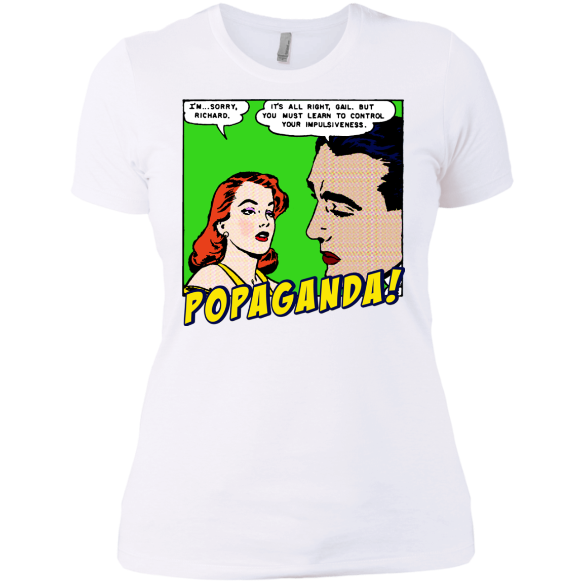 Pop Art Vintage Comics Lichtenstein Style - Popaganda 01 Tee&Tank Lady Pimamour