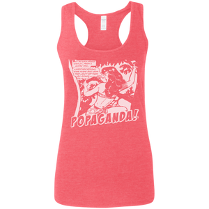 Pop Art Vintage Comics Lichtenstein Style - Popaganda 02 B&W Tee&Tank Lady Pimamour