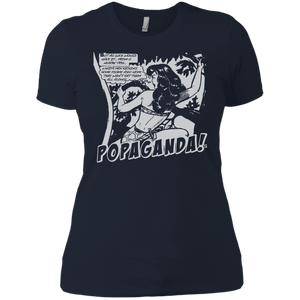 Pop Art Vintage Comics Lichtenstein Style - Popaganda 02 B&W Tee&Tank Lady Pimamour