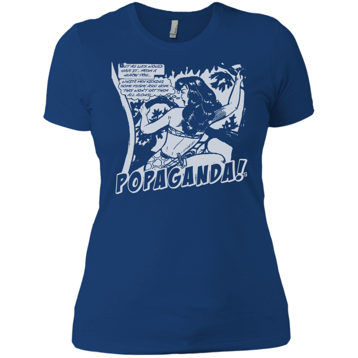 Pop Art Vintage Comics Lichtenstein Style - Popaganda 02 B&W Tee&Tank Lady Pimamour