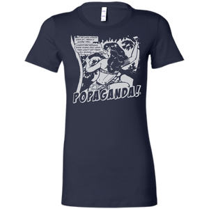 Pop Art Vintage Comics Lichtenstein Style - Popaganda 02 B&W Tee&Tank Lady Pimamour