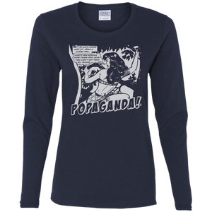 Pop Art Vintage Comics Lichtenstein Style - Popaganda 02 B&W Tee&Tank Lady Pimamour