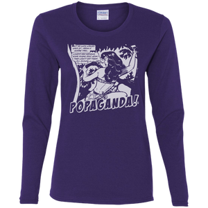 Pop Art Vintage Comics Lichtenstein Style - Popaganda 02 B&W Tee&Tank Lady Pimamour