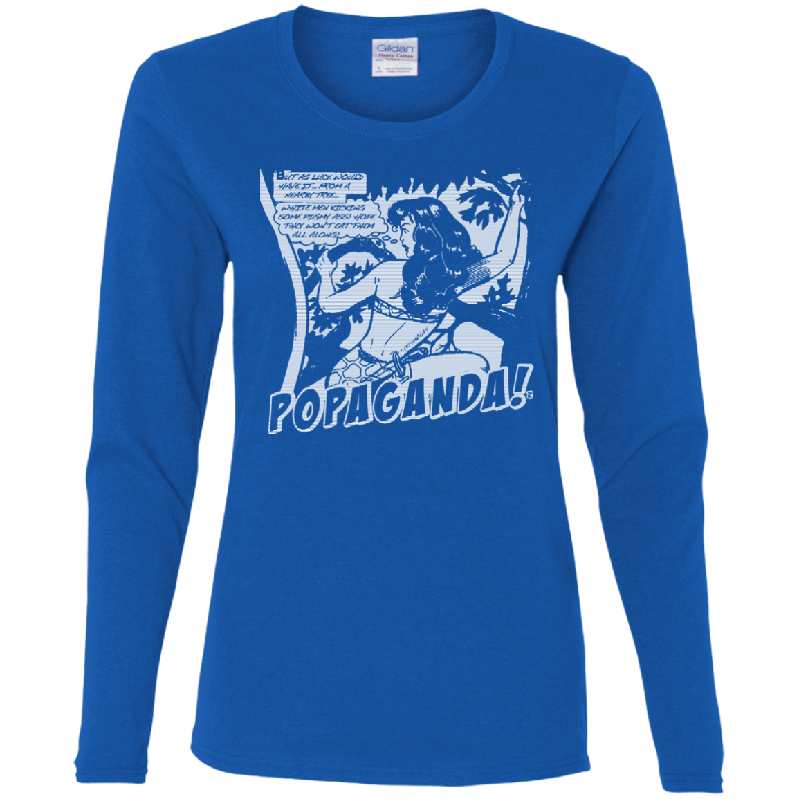 Pop Art Vintage Comics Lichtenstein Style - Popaganda 02 B&W Tee&Tank Lady Pimamour