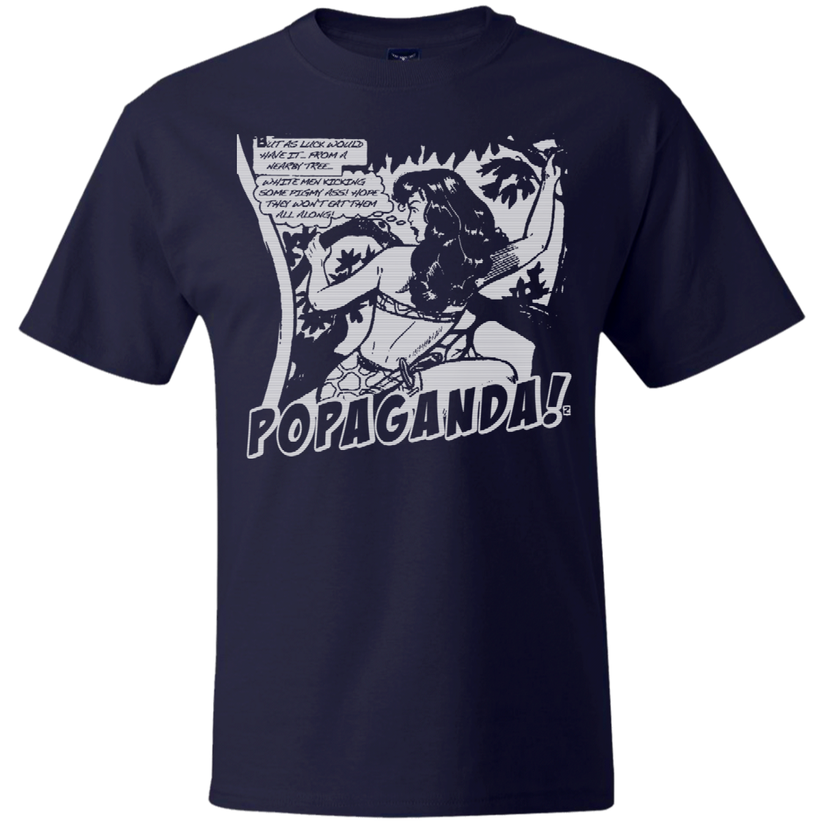 Pop Art Vintage Comics Lichtenstein Style - Popaganda 02 B&W Tee&Tank Men/Unisex Pimamour