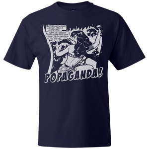 Pop Art Vintage Comics Lichtenstein Style - Popaganda 02 B&W Tee&Tank Men/Unisex Pimamour
