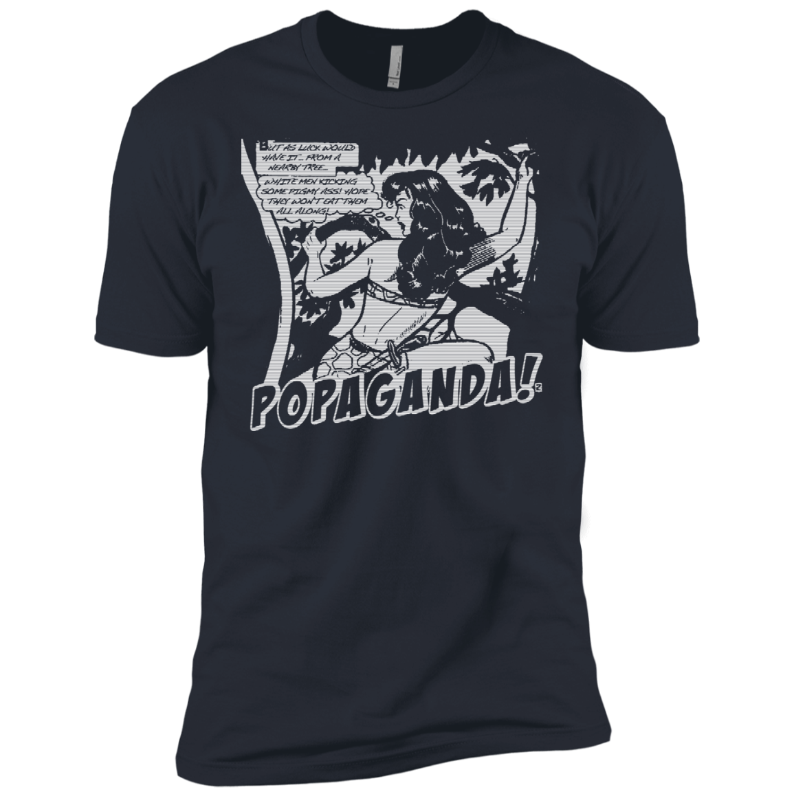Pop Art Vintage Comics Lichtenstein Style - Popaganda 02 B&W Tee&Tank Men/Unisex Pimamour