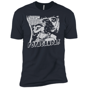 Pop Art Vintage Comics Lichtenstein Style - Popaganda 02 B&W Tee&Tank Men/Unisex Pimamour