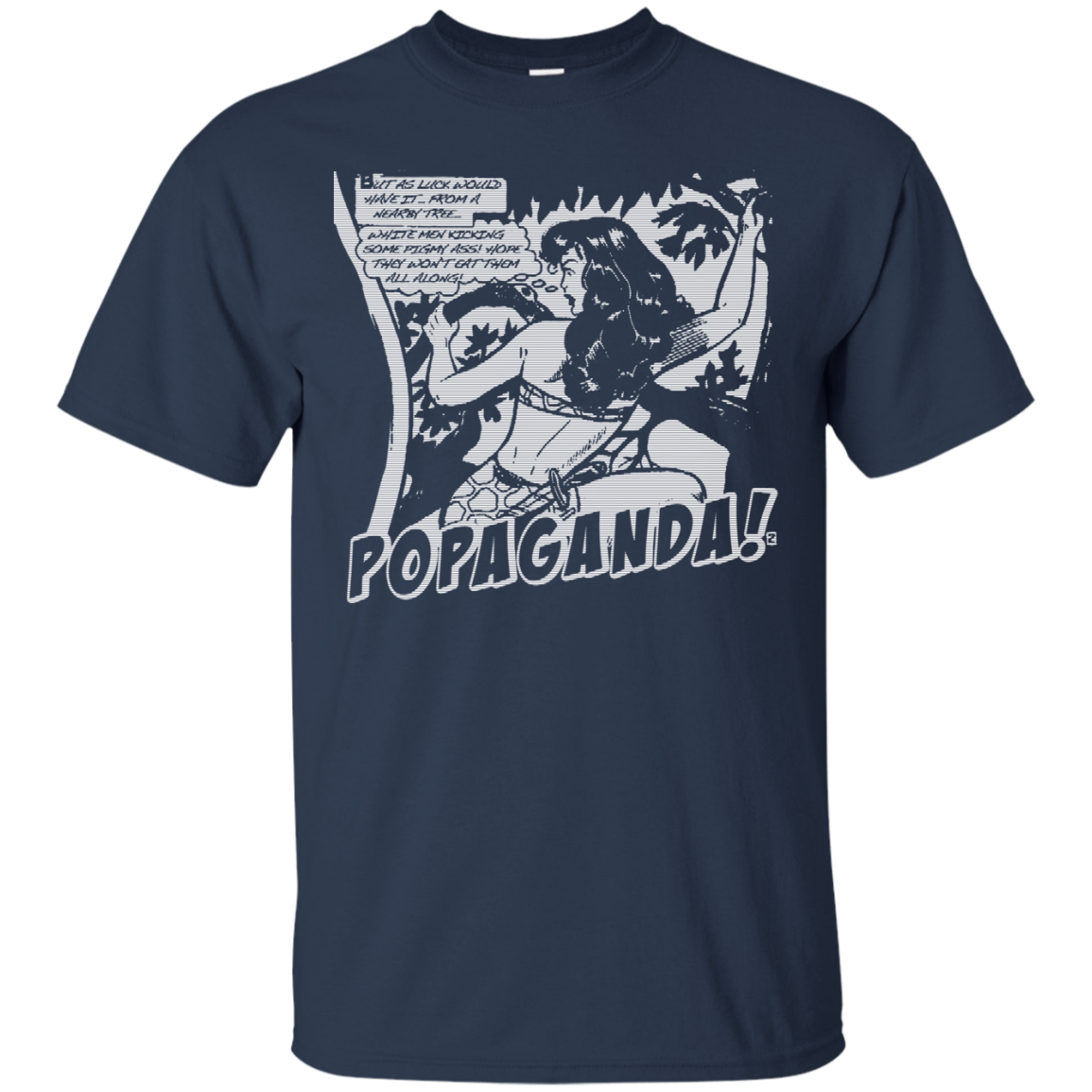 Pop Art Vintage Comics Lichtenstein Style - Popaganda 02 B&W Tee&Tank Men/Unisex Pimamour