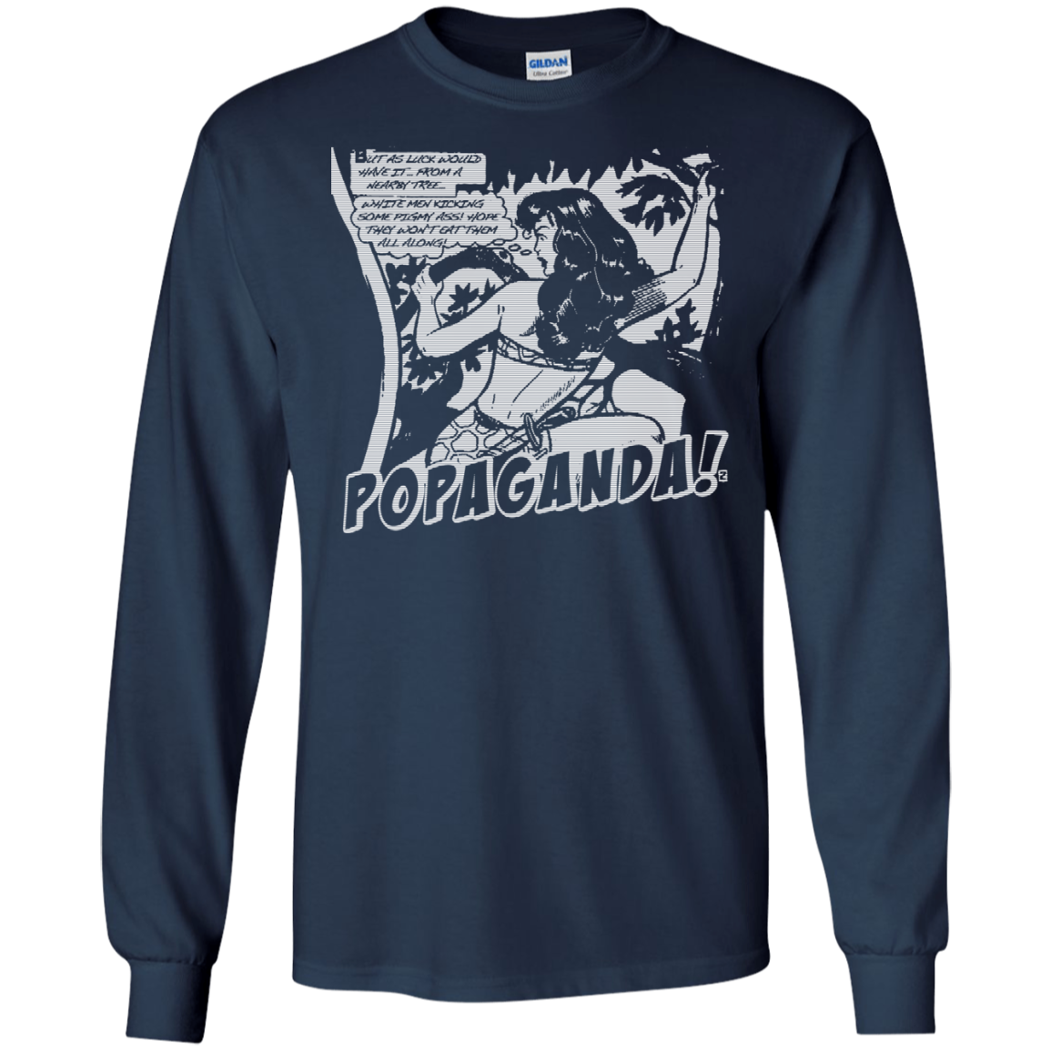 Pop Art Vintage Comics Lichtenstein Style - Popaganda 02 B&W Tee&Tank Men/Unisex Pimamour