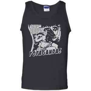 Pop Art Vintage Comics Lichtenstein Style - Popaganda 02 B&W Tee&Tank Men/Unisex Pimamour