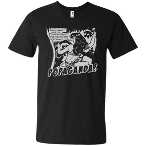 Pop Art Vintage Comics Lichtenstein Style - Popaganda 02 B&W Tee&Tank Men/Unisex Pimamour