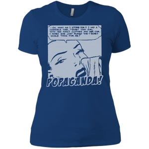 Pop Art Vintage Comics Lichtenstein Style - Popaganda 03 B&W Tee&Tank Lady Pimamour
