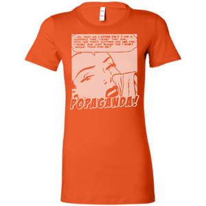 Pop Art Vintage Comics Lichtenstein Style - Popaganda 03 B&W Tee&Tank Lady Pimamour