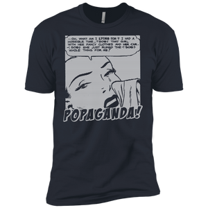 Pop Art Vintage Comics Lichtenstein Style - Popaganda 03 B&W Tee&Tank Men/Unisex Pimamour