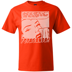 Pop Art Vintage Comics Lichtenstein Style - Popaganda 03 B&W Tee&Tank Men/Unisex Pimamour