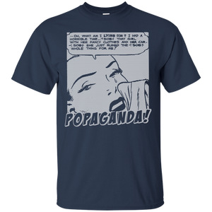 Pop Art Vintage Comics Lichtenstein Style - Popaganda 03 B&W Tee&Tank Men/Unisex Pimamour
