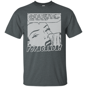 Pop Art Vintage Comics Lichtenstein Style - Popaganda 03 B&W Tee&Tank Men/Unisex Pimamour