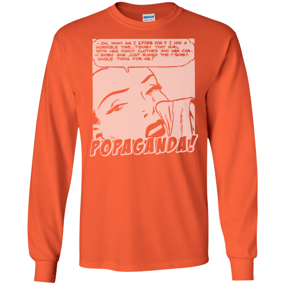 Pop Art Vintage Comics Lichtenstein Style - Popaganda 03 B&W Tee&Tank Men/Unisex Pimamour