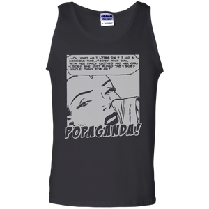 Pop Art Vintage Comics Lichtenstein Style - Popaganda 03 B&W Tee&Tank Men/Unisex Pimamour