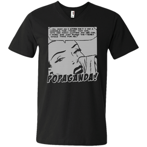 Pop Art Vintage Comics Lichtenstein Style - Popaganda 03 B&W Tee&Tank Men/Unisex Pimamour