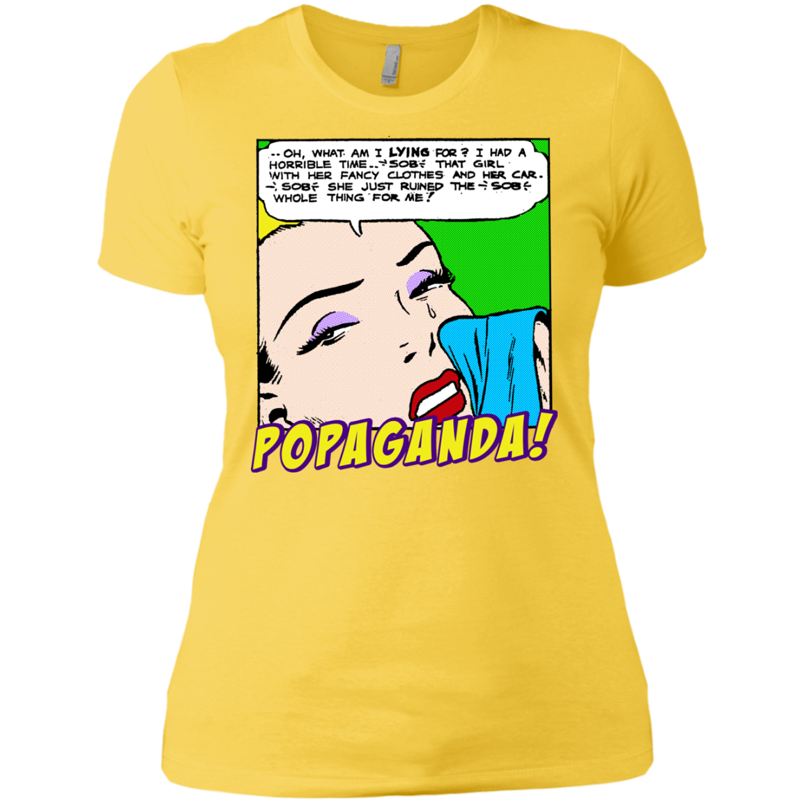 Pop Art Vintage Comics Lichtenstein Style - Popaganda 03 Tee&Tank Lady Pimamour