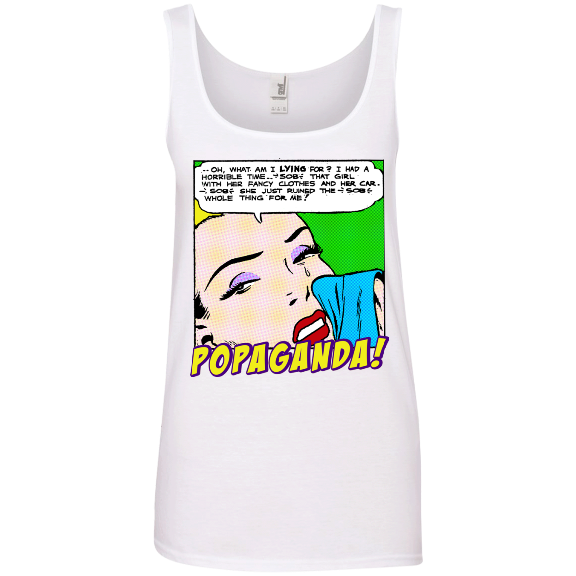 Pop Art Vintage Comics Lichtenstein Style - Popaganda 03 Tee&Tank Lady Pimamour