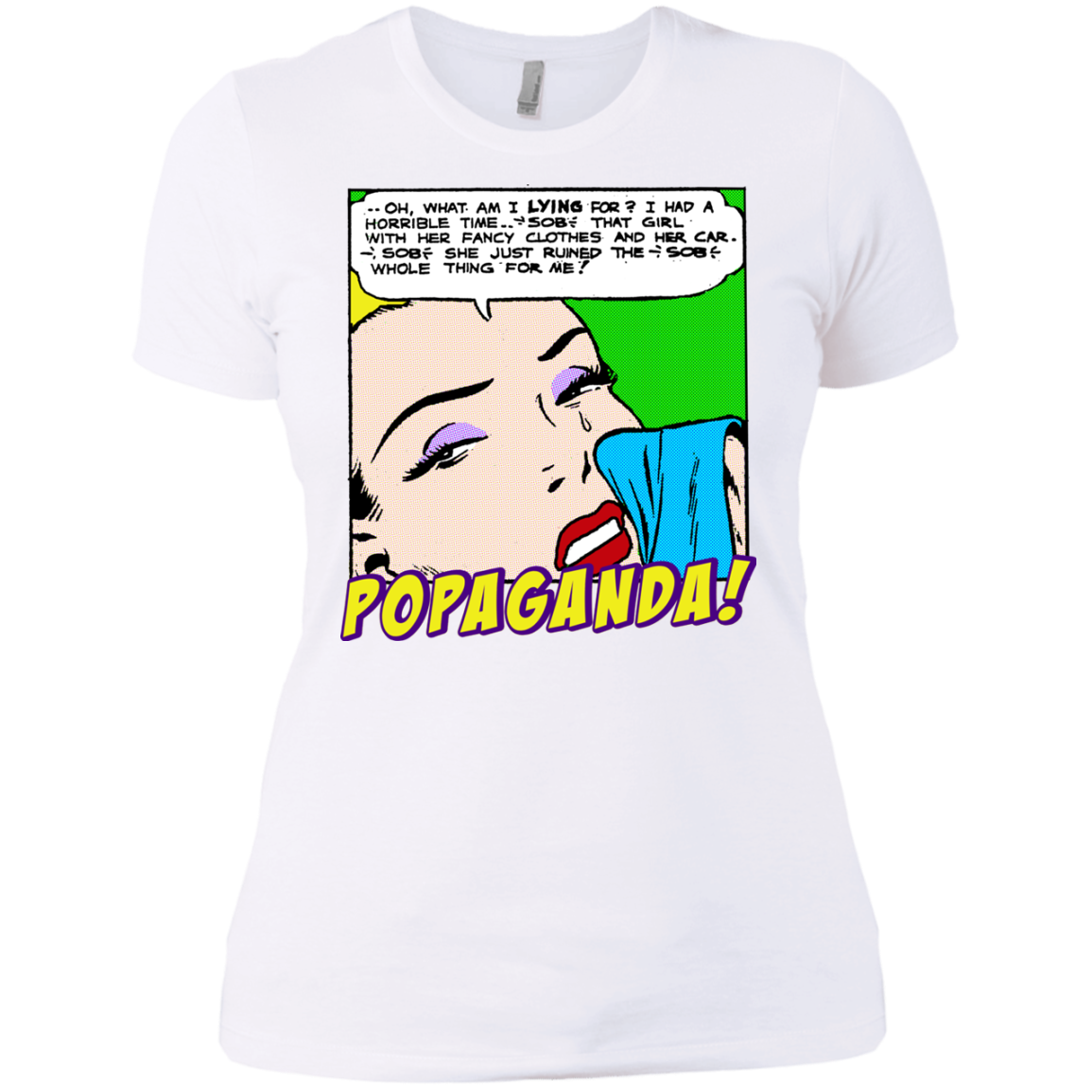 Pop Art Vintage Comics Lichtenstein Style - Popaganda 03 Tee&Tank Lady Pimamour