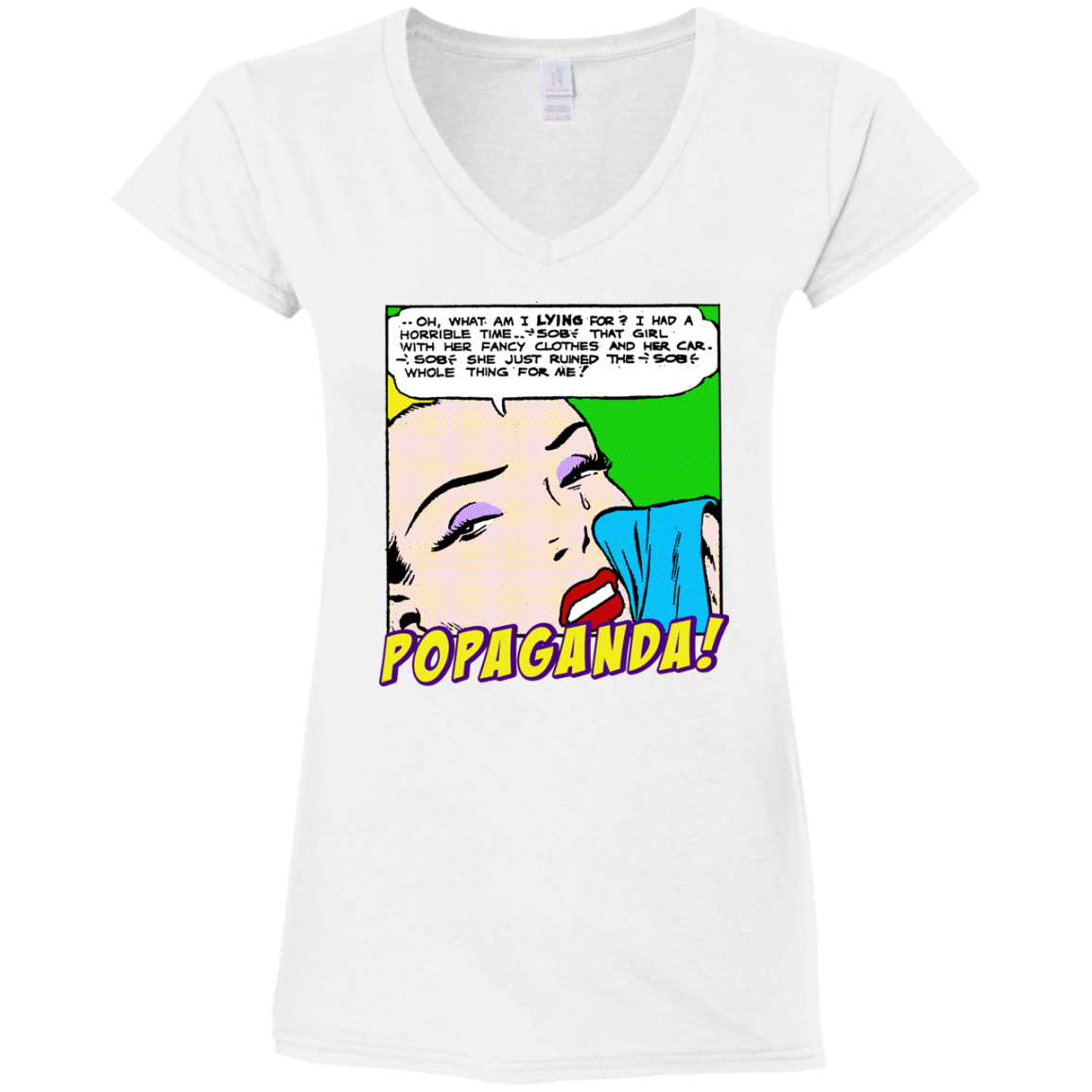 Pop Art Vintage Comics Lichtenstein Style - Popaganda 03 Tee&Tank Lady Pimamour