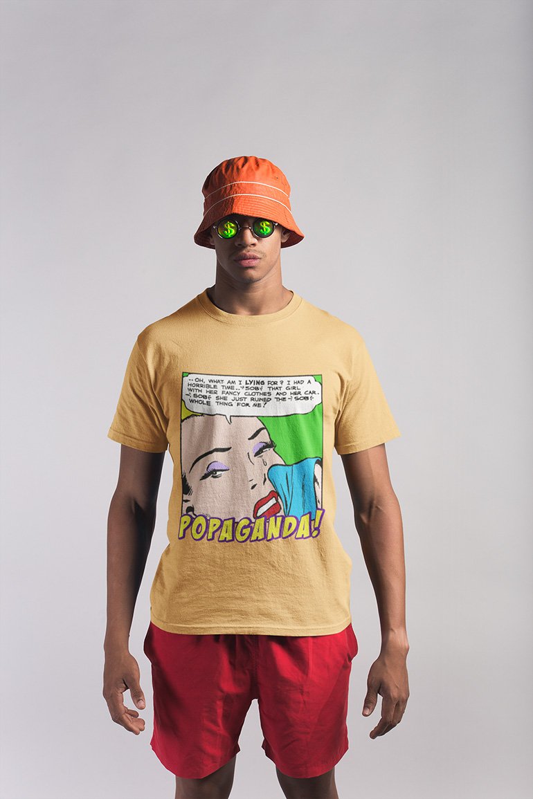 Pop Art Vintage Comics Lichtenstein Style - Popaganda 03 Tee&Tank Men/Unisex Pimamour