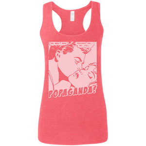 Pop Art Vintage Comics Lichtenstein Style - Popaganda 04 B&W Tee&Tank Lady Pimamour