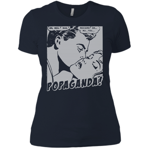 Pop Art Vintage Comics Lichtenstein Style - Popaganda 04 B&W Tee&Tank Lady Pimamour