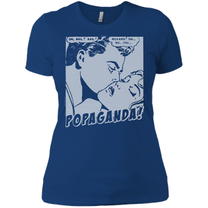 Pop Art Vintage Comics Lichtenstein Style - Popaganda 04 B&W Tee&Tank Lady Pimamour