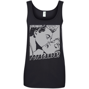 Pop Art Vintage Comics Lichtenstein Style - Popaganda 04 B&W Tee&Tank Lady Pimamour