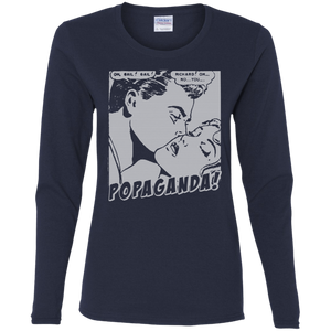Pop Art Vintage Comics Lichtenstein Style - Popaganda 04 B&W Tee&Tank Lady Pimamour