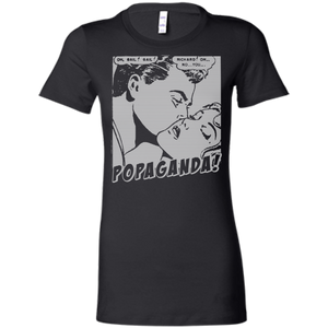 Pop Art Vintage Comics Lichtenstein Style - Popaganda 04 B&W Tee&Tank Lady Pimamour