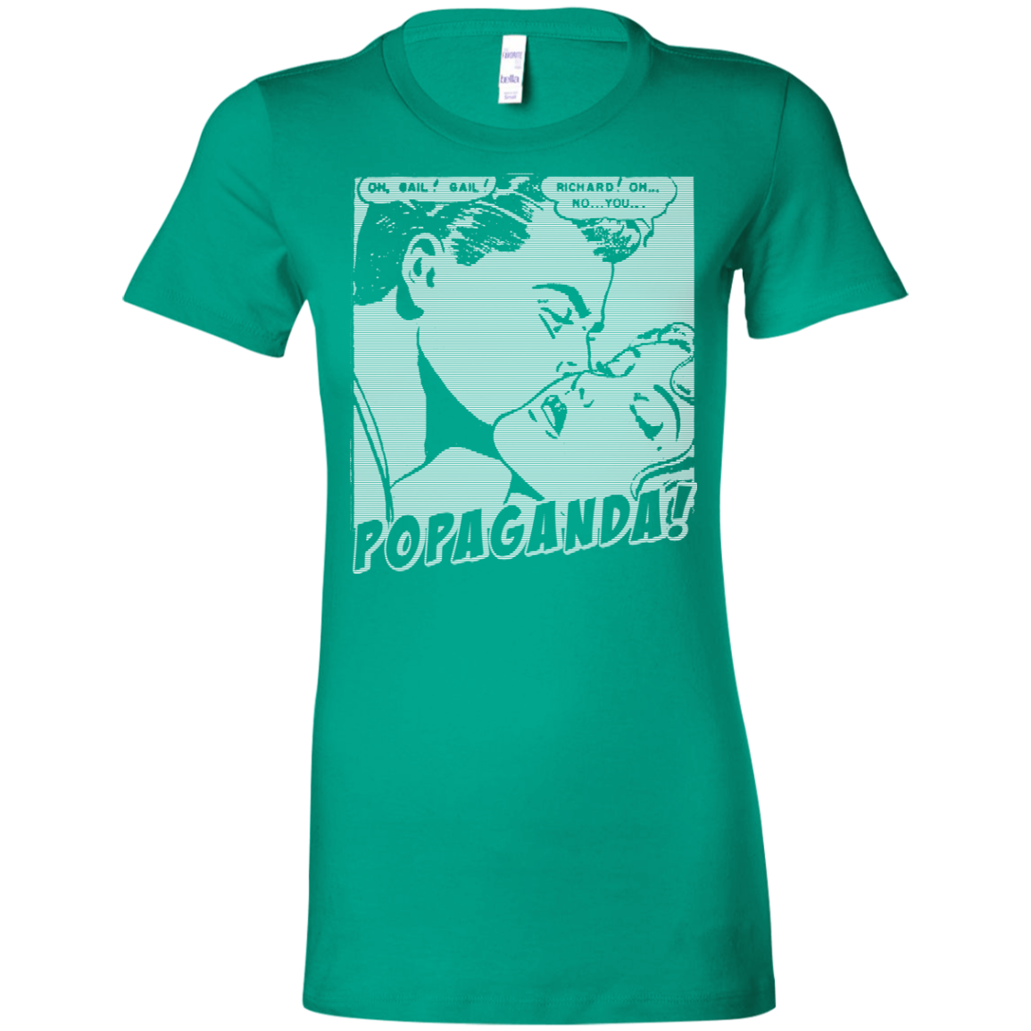 Pop Art Vintage Comics Lichtenstein Style - Popaganda 04 B&W Tee&Tank Lady Pimamour