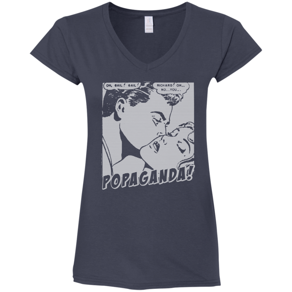 Pop Art Vintage Comics Lichtenstein Style - Popaganda 04 B&W Tee&Tank Lady Pimamour