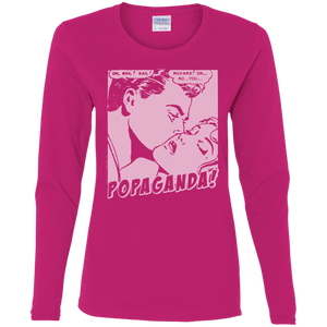Pop Art Vintage Comics Lichtenstein Style - Popaganda 04 B&W Tee&Tank Lady Pimamour