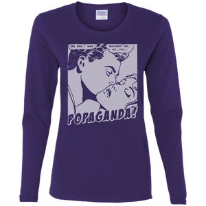 Pop Art Vintage Comics Lichtenstein Style - Popaganda 04 B&W Tee&Tank Lady Pimamour